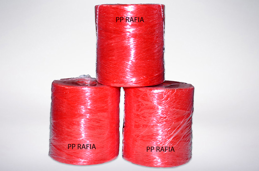 Production of PP rafia binding and baling hay